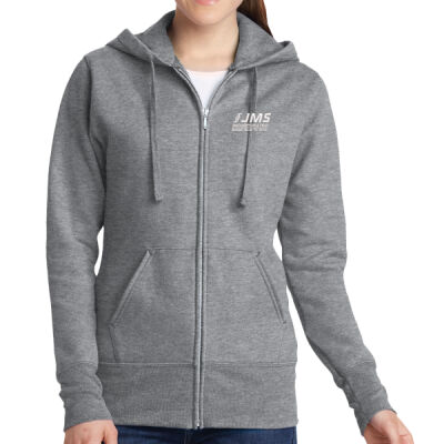LPC78ZH - Ladies Core Fleece Full Zip Hooded Sweatshirt Thumbnail